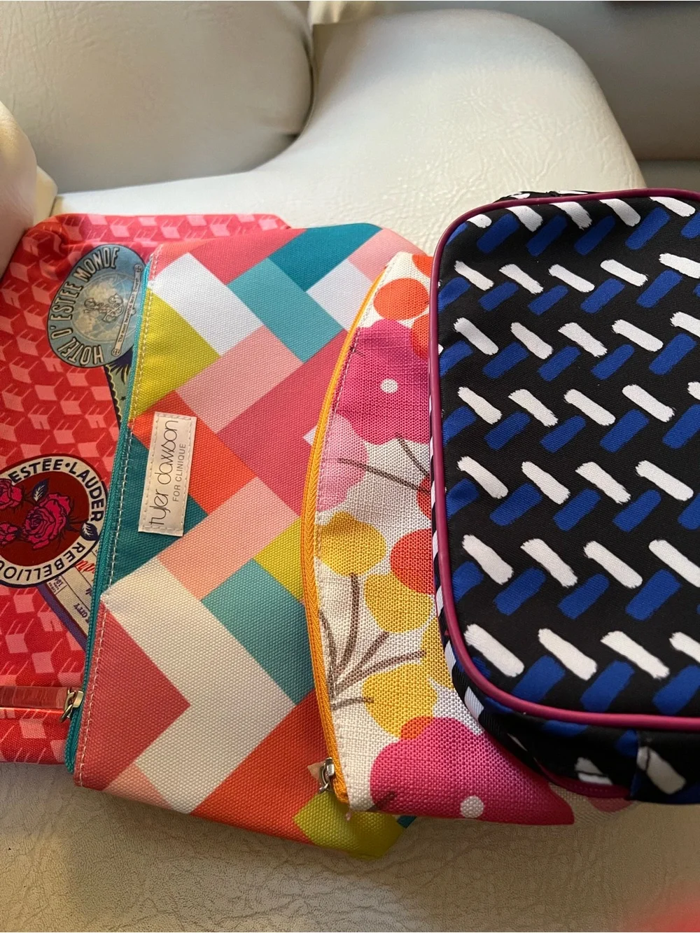 Multicolor  Cosmetic Bags 4 pack